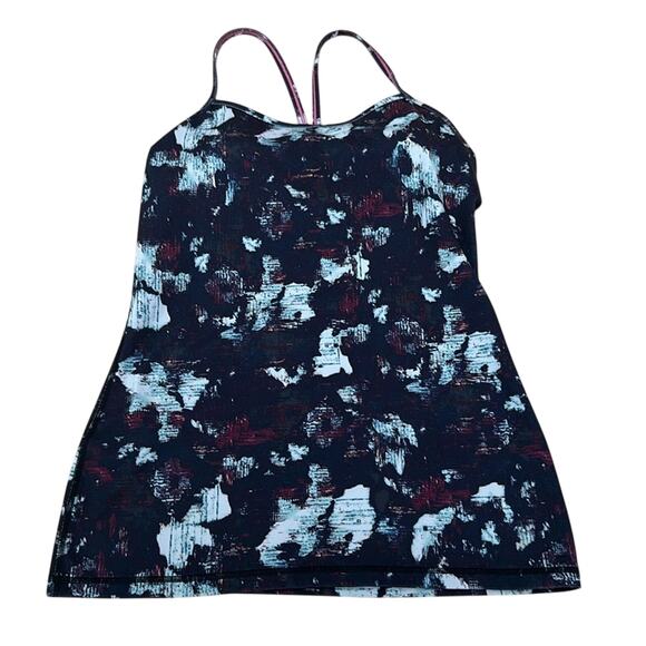 Lululemon Power Y Tank *Luon Static Blossom Multi Size 8 - Picture 5 of 11